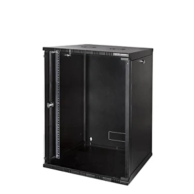 Image de LogiLink W15A54B étagère 50 kg Rack monté sur le mur 15U Noir Étagères (50 kg, mur, 15U, Noir, Acier, 540 mm)