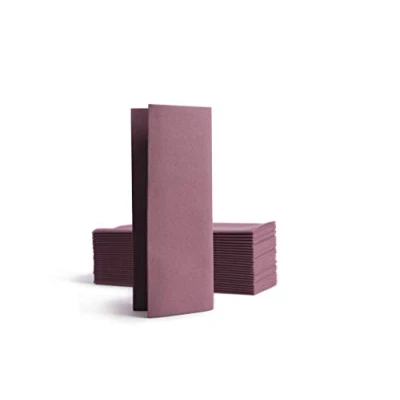 Image de Alvotex Chic Airlaid Lot de 50 Serviettes jetables pliées en 8 Aspect Tissu Prune 32 x 40 cm