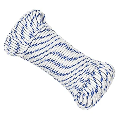 Image de vidaXL Corde de Bateau Levage Câble d&#039;Amarrage Ancrage Navire Lignes Gréement à Linge Blanc 4 mm 25 m Polypropylène