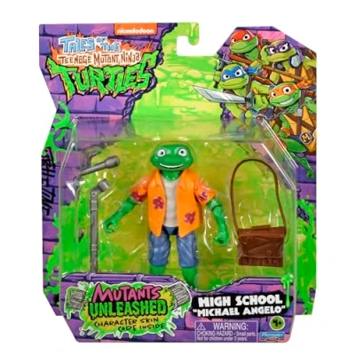 Image de Teenage Mutant Ninja Turtles Tales of The High School Michael Angelo Figurine d&#039;action 11,4 cm Mutants Unleashed Character Skin Code Inside