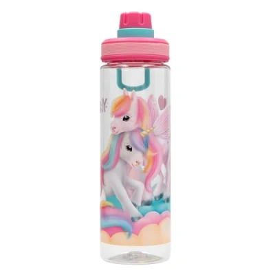 Image de Depesche Trinkflasche 13524 Ylvi Colour Cloud XL au Design Licorne, Gourde de Sport avec poignée et capacité 700ml, Multicolour, Taille Unique