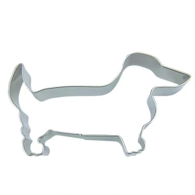 Image de Staedter Teckel Forme Cookie Cutter, Argent