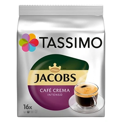 Image de TASSIMO JACOBS TDISC CAFÉ DOSETTES CAPSULES INTENSO 16 BOISSONS