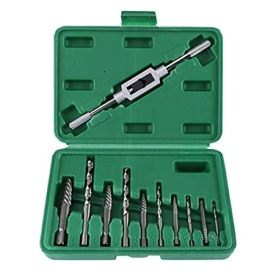 Image de Coffret de 11pcs Extracteurs Vis, Goujons, Boulons Cassés Endommagés M3 M12 avec Forets