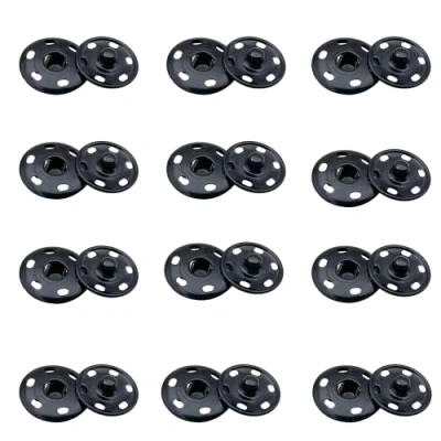 Image de 12 Ensembles Pression a Coudre, 21 mm Bouton en Métal, Coudre des Boutons, Fermetures à Bouton, pour DIY, Vêtements, Sac Main, Loisirs Créatifs