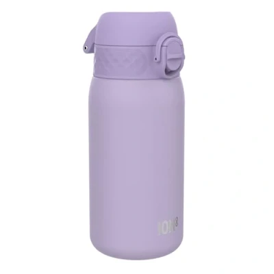 Image de Ion8 Gourde Isotherme Enfant, Inox, 320ml, Anti Fuite, Facile à Ouvrir, Verrouillage Sécurisé, Lavable au Lave Vaisselle, Poignée de Transport, Durable, Acier Inoxydable, Violet Clair