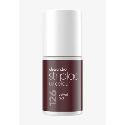 Image de alessandro Striplac UV Colour Vernis à ongles, Taille: 6.5 ml, Velvet red