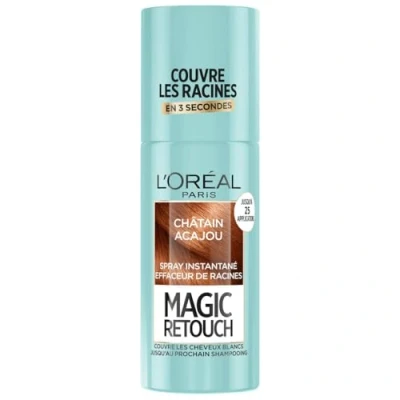 Image de L&#039;Oréal Paris Spray Instantané Correcteur de Racines &amp; Cheveux Blancs Magic Retouch Acajou 75 ml