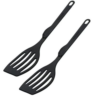 Image de Westmark 203522E5 Flonal Plus Lot de 2 spatules en plastique résistant à la chaleur jusqu&#039;à 270 C Longueur 28,3 cm Noir