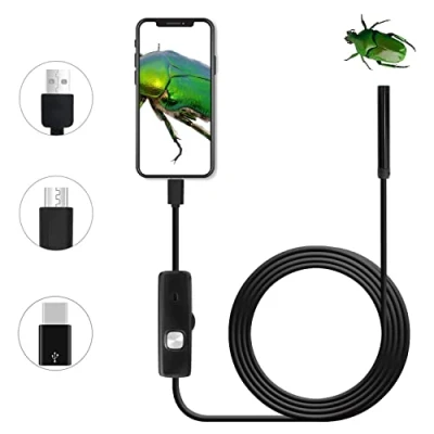 Image de QiCheng&amp;LYS Endoscope USB Android 2.0 CMOS HD 2 en 1 étanche pour Smartphone (2m)