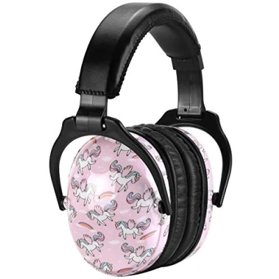 Image de ZOHAN 030 Casque Anti Bruit Enfant Facilement Réglable Pliable, Protection Auditive confortable avec Sac de Transport, SNR 25dB pour l’Autisme, TDAH, Feux d’Artifice, Concert, Licorne