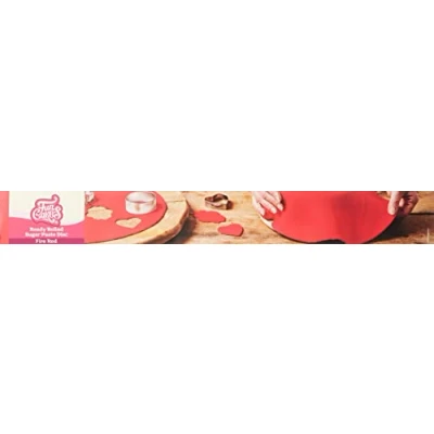 Image de FunCakes Pâte à Sucre Étalée Fire Red sans gluten 36 cm de rond et 3 mm d&#039;épaisseur 430 g