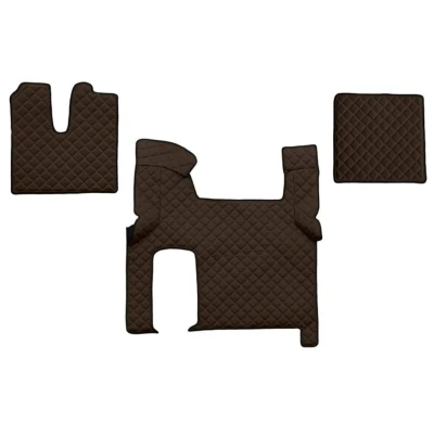 Image de F CORE FL06 BROWN Ensemble de tapis sol Similicuir avant 3 marron