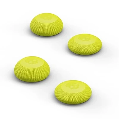 Image de Skull &amp; Co. Convex Thumb Grip Caps Joystick Cap Analog Stick Cover Thumbstick for Xbox (XSX/XB1) Controller Neon Yellow, 2 Pairs (4pcs)
