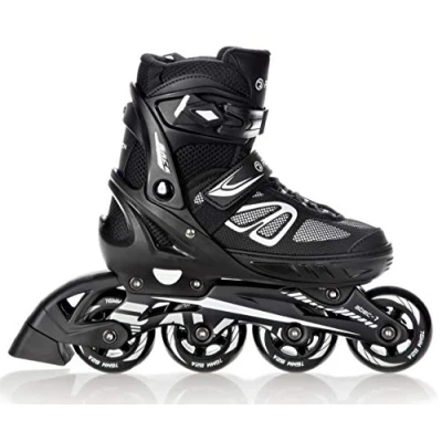 Image de Roller Advance Ajustable et modulable RAVEN Noir, 38 au 42, sans Patin à Glace
