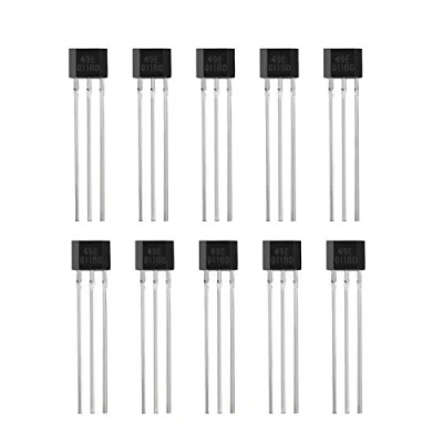 Image de 10 x 49E OH49E S49E SS49E TO 92 Détecteur magnétique à effet de hall 3 broches Capteur sensible pour les applications réparation véhicules électriques