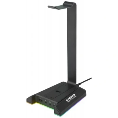 Image de SpeaKa Professional SP HPS 320 Support pour Casque Adapté (casques):Casque, noir 4064161207254