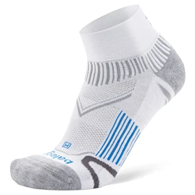 Image de Balega Unisex Enduro V Tech Quarter Chaussettes de Course, Blanc, Medium, EU Taille 40 42.5