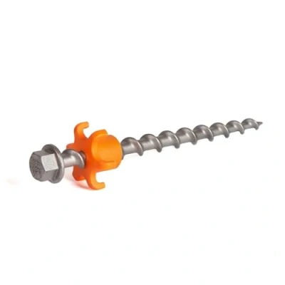 Image de Piquet à Visser Peg&amp;Stop Heavy Duty (P&amp;S HD) 20 cm Lot de 4 (HP60) pour Les Conditions Plus Difficiles en Camping