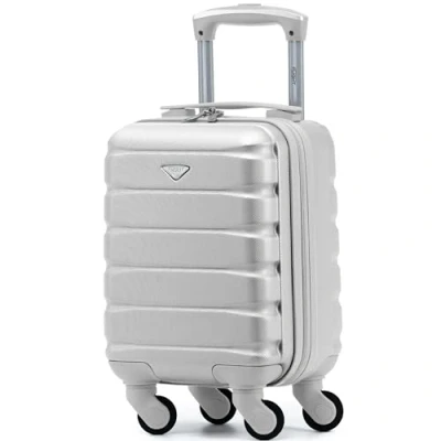 Image de Flight Knight Valises Rigides Legeres en Abs A 4 Roues Bagage Main Cabine Approuve pour Plus De 100 Compagnies Aeriennes, Compris British Airways, Easyjet Et Taille Maximale Ryanair 40x20x25cm