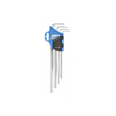Image de Hogert Technik HT1W803 Ensemble de tournevis coudés 1.5, 2, 2.5, 3, 4, 5, 6, 8, 10.0 Acier chrome vanadium 9