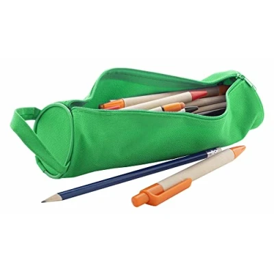 Image de ANTEVIA Trousse scolaire pour stylos Avec poignée PLUS DE 10 MODELES Fermeture: Zippé Couleur : Vert (Celes vert)