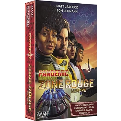 Image de Asmodee Z Man Games Pandemic Zone Rouge : Europe Jeu de société coopératif A partir 8 Ans 2 à 4 Joueurs 30 Minutes
