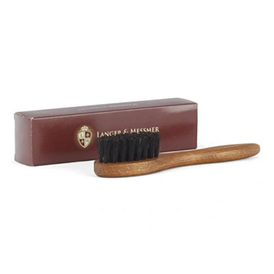 Image de Langer &amp; Messmer Premium Brosse palot Applicateur en crin de daim pour appliquer la crème chaussure (noir)
