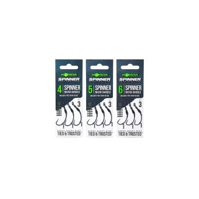 Image de Korda Spinner Hook Sections Micro Ardillon incl Free Beads (3pcs) Maat : 5