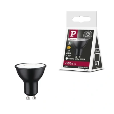 Image de Paulmann Réflecteur LED 4000 K noir GU10 8 W à intensité variable 36