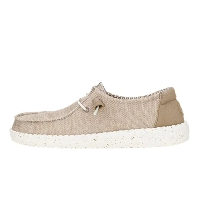 Image de HEYDUDE Wendy Stretch Sox Baskets pour Femme Chaussons avec Semelles Confortables Style Mocassin, Walnut, 38