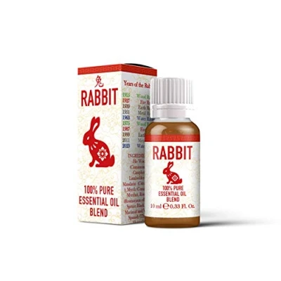 Image de Mystix London Lapin zodiaque chinois d&#039;huiles essentielles 10 ml