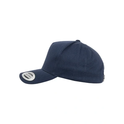 Image de Flexfit 5PANEL Curved Classic Snapback Casquette, Taille: One Size, Navy