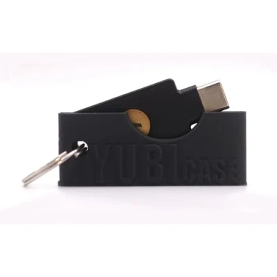Image de Yubicase Protection pour Yubikey 5 NFC / 5C Étui Anti Rayures Non Inclus (Noir, USB C)