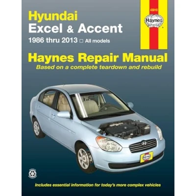 Image de Hundai Excel &amp; Accent Automotive Repair Manual: 1986 Thru 2013 All Models