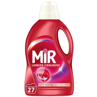 Image de Mir Lessive Liquide Couleurs Main &amp; Machine Formule Unique 3en1, 1.35L