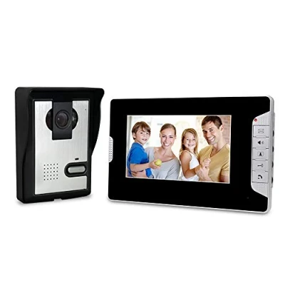 Image de uoweky 7 &#039;&#039; TFT LCD Couleur Filaire Vidéo Sonnette Interphone 700TVL Maison Porte Téléphone pour Privée Nuit Vision Peephole (Modèle B)