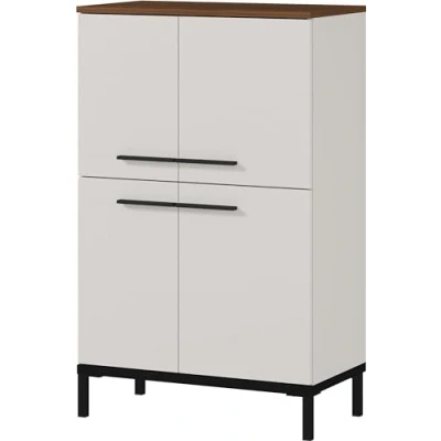 Image de Germania Commode 2643 573 GW Yonkers, en Imitation Cachemire/Noyer, avec Quatre Portes, 60 x 97 34 cm (l h p), Kaschmir