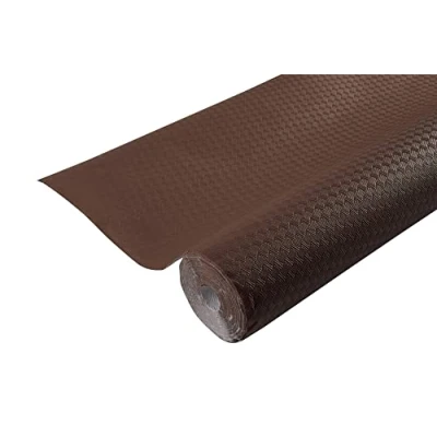 Image de Pro Nappe Réf 800629I Carton de 16 nappes jetables en papier gaufré Gaufrage unique, esthétique et profond Rouleau 6 M long 1,20 large Couleur chocolat Fabriqué France