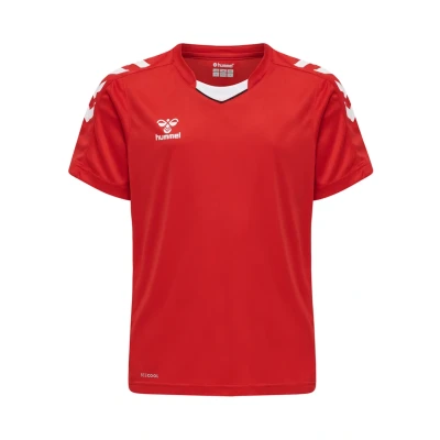 Image de Hummel Hmlcore XK POLY Jersey S/S Tshirt imprimé pour enfants, Taille: 116, True red