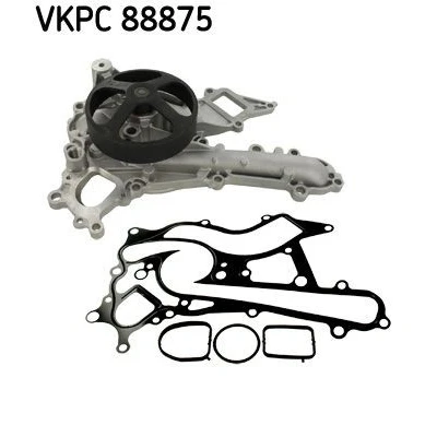 Image de SKF VKPC 88875 Pompe à eau avec joints Tôle d&#039;acier pour système dentrainement courroie trapézoïdale nervures MERCEDES BENZ: Classe C Berline