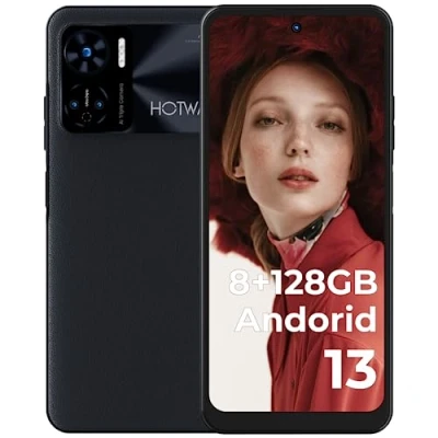 Image de HOTWAV Note 12 Telephone Portable Android 13, 6.8&quot; HD+ Octa Core 8Go+128Go/SD 1TB Smartphone Pas Cher, Batterie 6180mAh/20W, 48MP+16MP Caméra Dual SIM 4G Téléphone Debloqué Face ID/NFC/GPS/OTG/90Hz