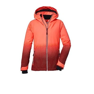 Image de killtec Fille Veste de SKI imperméable/veste fonctionnelle avec capuche et pare neige KSW 183 GRLS JCKT, coral, 176, 39905 000