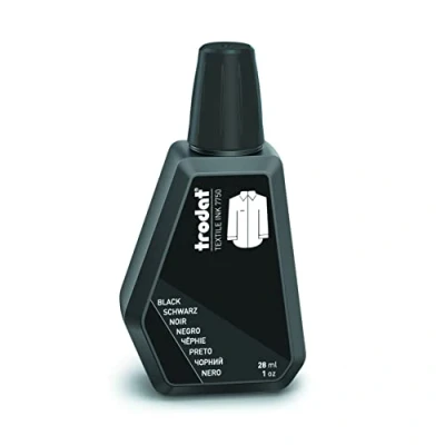 Image de Trodat Encre textile 7750A Noire pour marquer les vêtements 28 ml