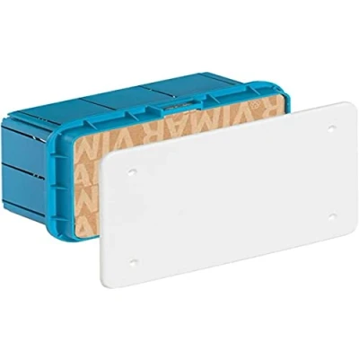 Image de VIMAR Boîte dérivation encastrable avec couvercle blanc et vis 154 x 92 70 mm