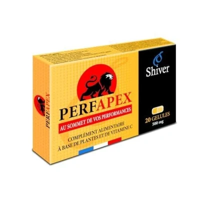 Image de PERFAPEX 20 gélules pour Vigueur Endurance Energie Récupération Force regénérée Maca, Tribulus, Ganoderma, Guarana, Ginseng, Cannelle, Vitamine C Shiver