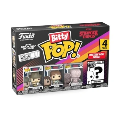 Image de Funko Bitty Pop! St SZN1 Hopper 4pket Une Mini Figurine Mystère en Surprise 2.2 Cm Stranger Things Collectionnable Étagère Empilable Incluse Idée de Cadeau Décoration Gâteaux
