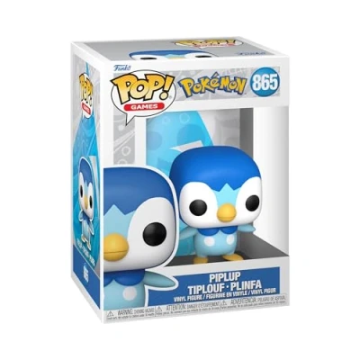 Image de Funko Pop! Games: Pokemon Piplup Tiplouf Figurine en Vinyle à Collectionner Idée de Cadeau Produits Officiels Jouets pour Les Enfants et Adultes Video Games Fans