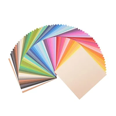 Image de Florence Papier Cartonné Rugueux 15,2 x cm Couleurs Assorties 60 Feuilles 216 g/m² pour Scrapbooking, Carterie, Perforation et Faire Part de Mariage
