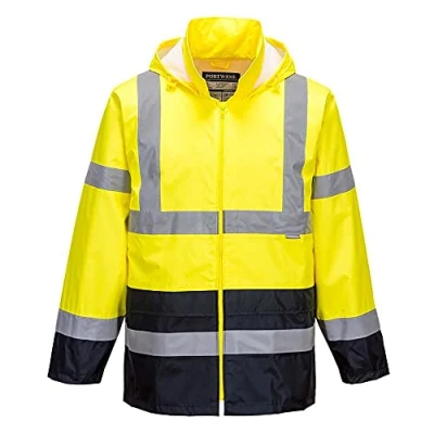 Image de Portwest Veste de pluie Hi Vis bicolore, Couleur: Jaune/Marine, Taille: L, H443YNRL